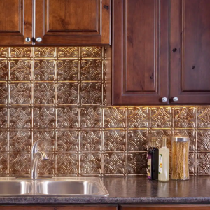 PVC Decorative Traditional Style Backsplash (Bermuda Bronze)