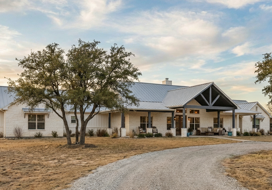 Home painted in North Texas