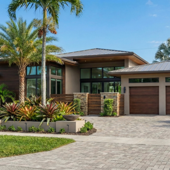 Home painted various shades of brown in Fort Lauderdale, FL.