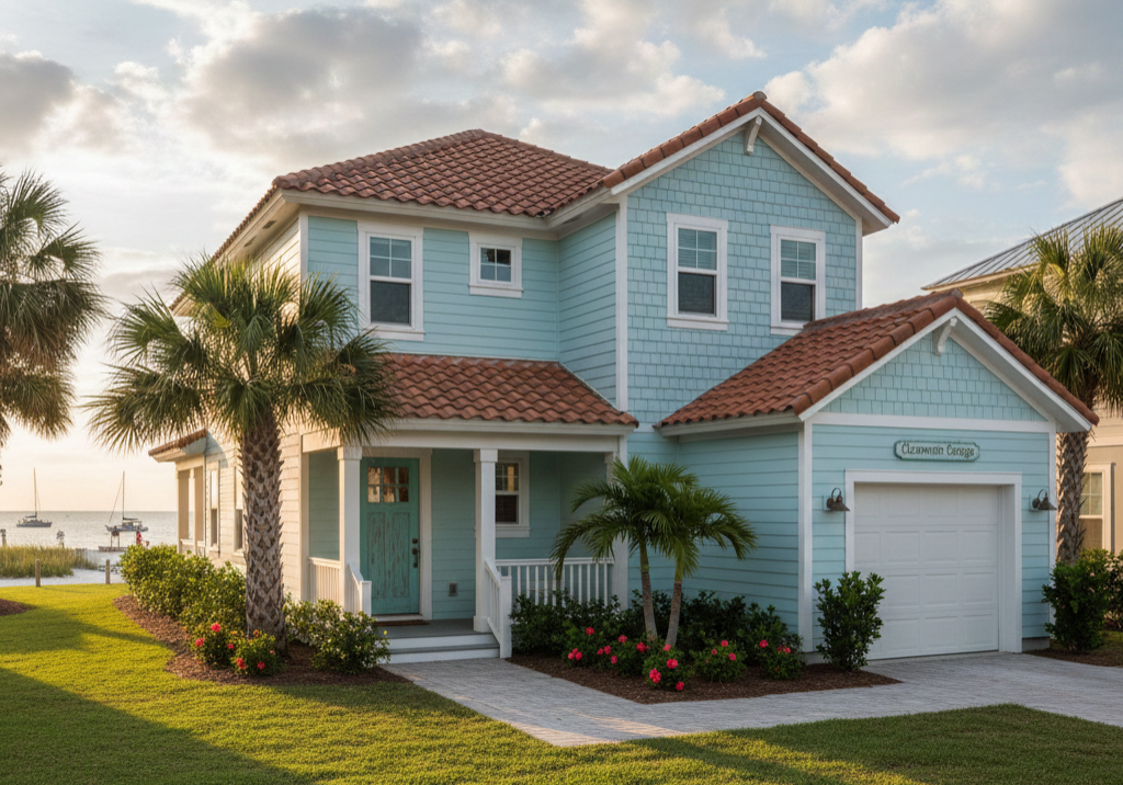 House painted in Clearwater, FL by Paint EZ of Clearwater.
