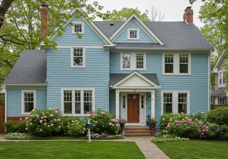 House painted in Bergen County