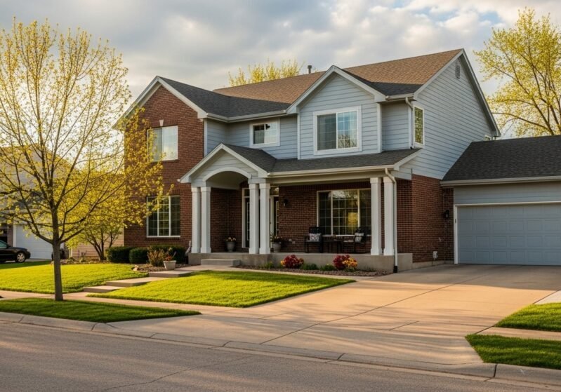 White house in Lincoln, NE painted by Paint EZ.