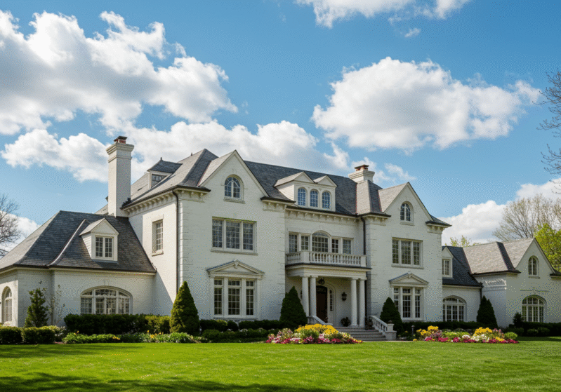 Large home in Grosse Pointe, MI. Painted by Paint EZ