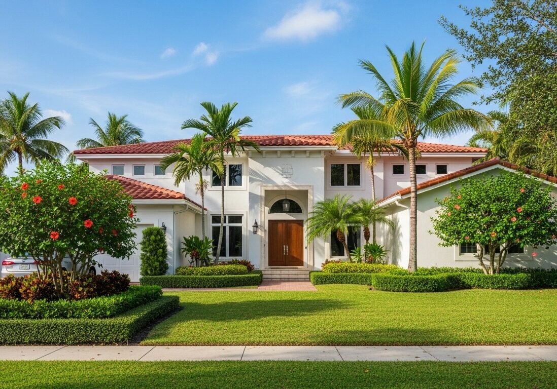 House painted white in Fort Lauderdale, FL
