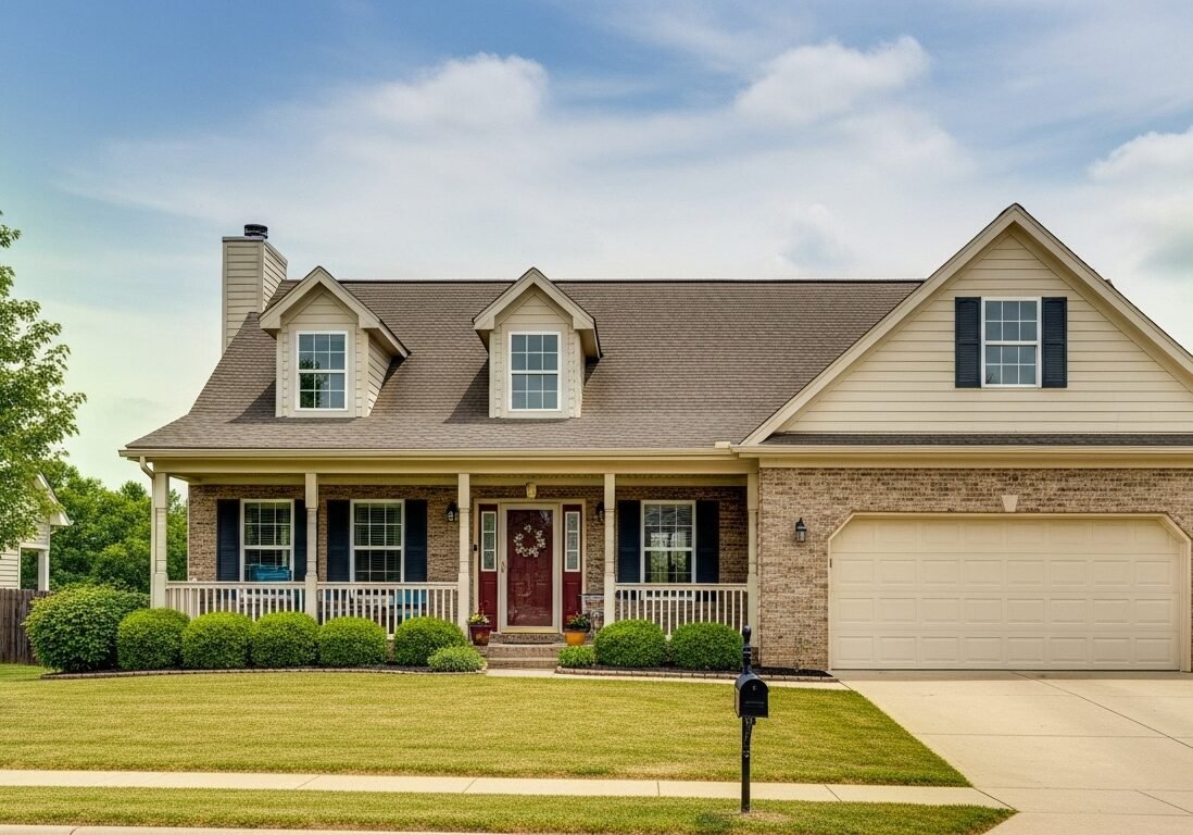 Tan house in York, PA painted by Paint EZ.