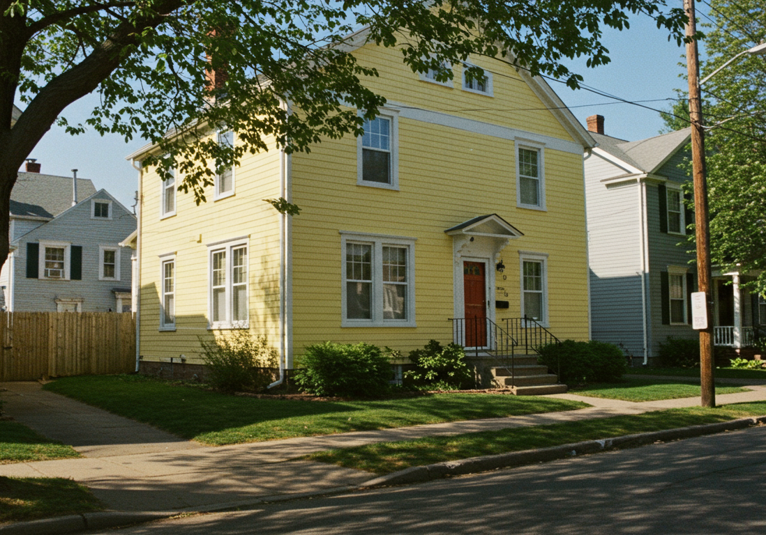 Home painted yellow byt Paint EZ of Harrisburg