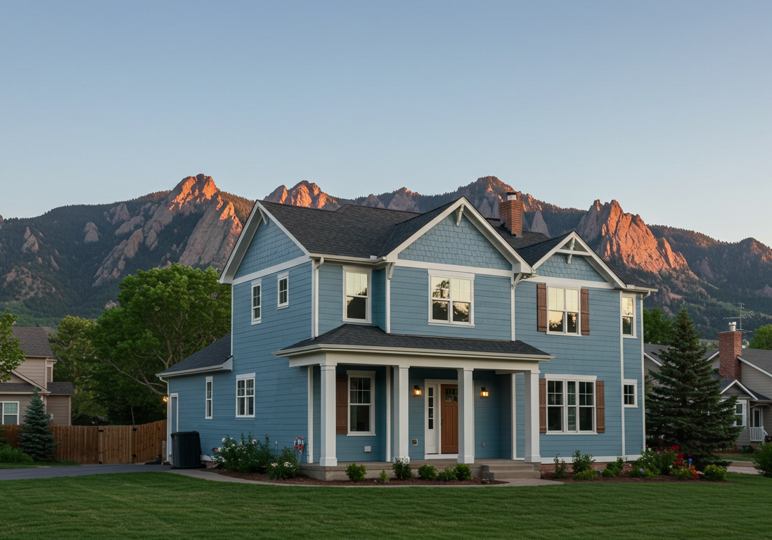 Exterior house in Colorado painted by Paint EZ.