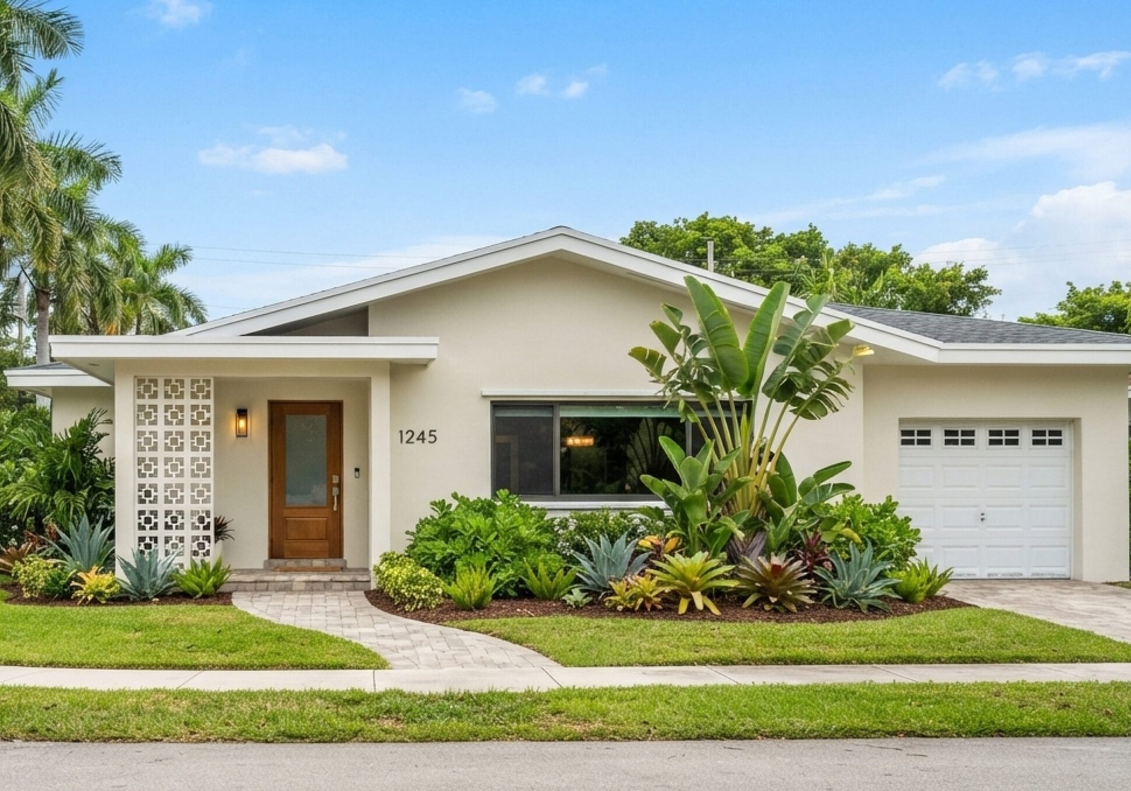 Tan house in Florida painted by the painters of Paint EZ.
